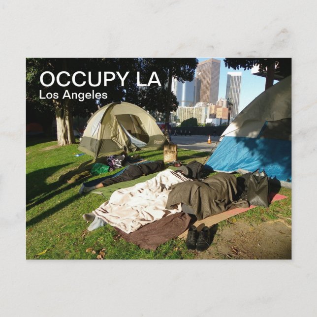 Große Occupy LA Postcard! Postkarte (Vorderseite)