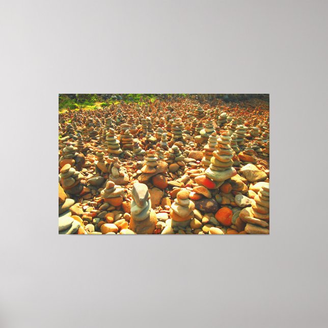 GROSSE OCEAN STONES 40x60 Leinwanddruck (Vorderseite)