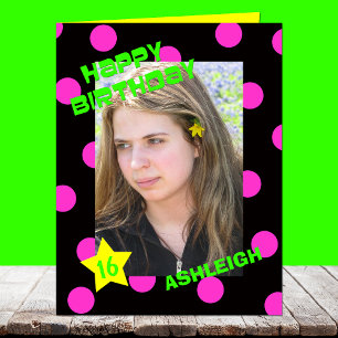 Große oder große Geburtstagskarten mit Alter und F Karte