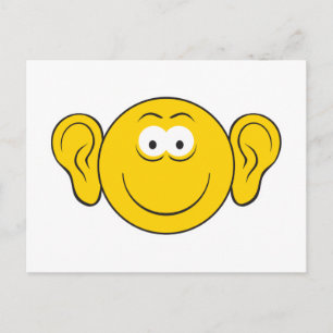 Große Ohren Gesicht Postkarte
