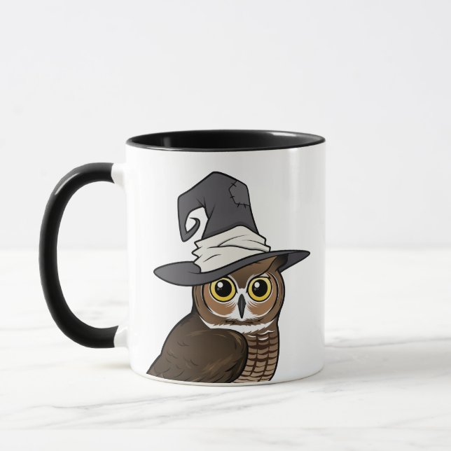Große Ohreule Hexe! Tasse (Links)