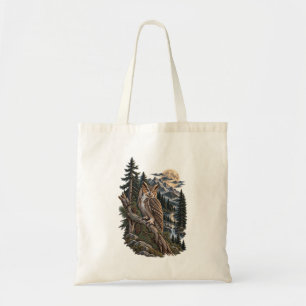Große Ohreule Mondbeschienene Bergwildnis T-Shirt Tragetasche
