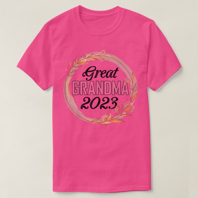 Große Oma 2023 für Schwangerschaftsankündigung Ges T-Shirt (Design vorne)