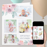 Große Oma 4 Foto Delikate Blume Geburtstag