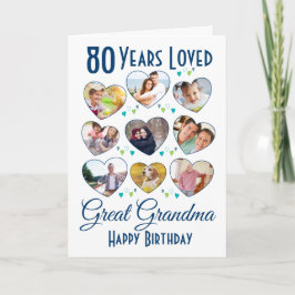 Große Oma Birthday Foto Collage Karte
