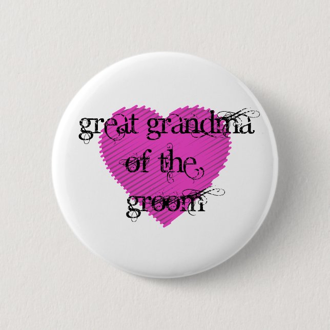Große Oma des Grooms Button (Vorderseite)