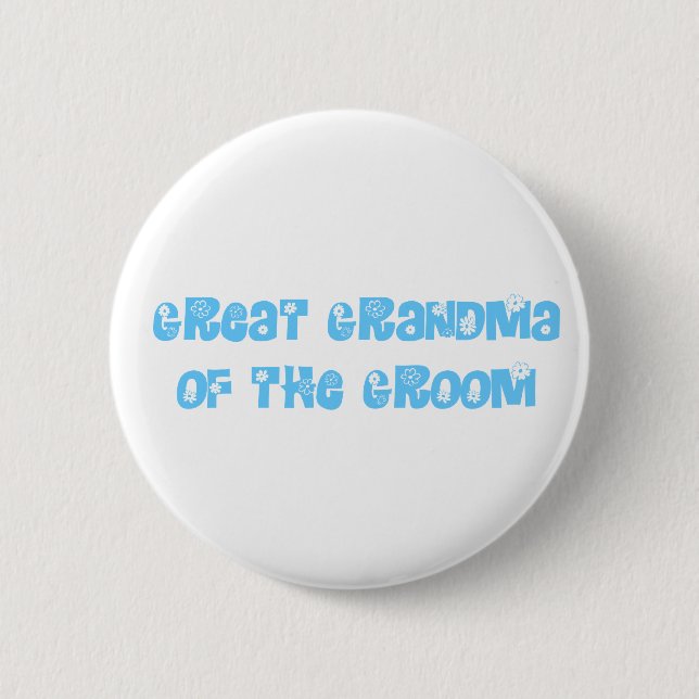 Große Oma des Grooms Button (Vorderseite)