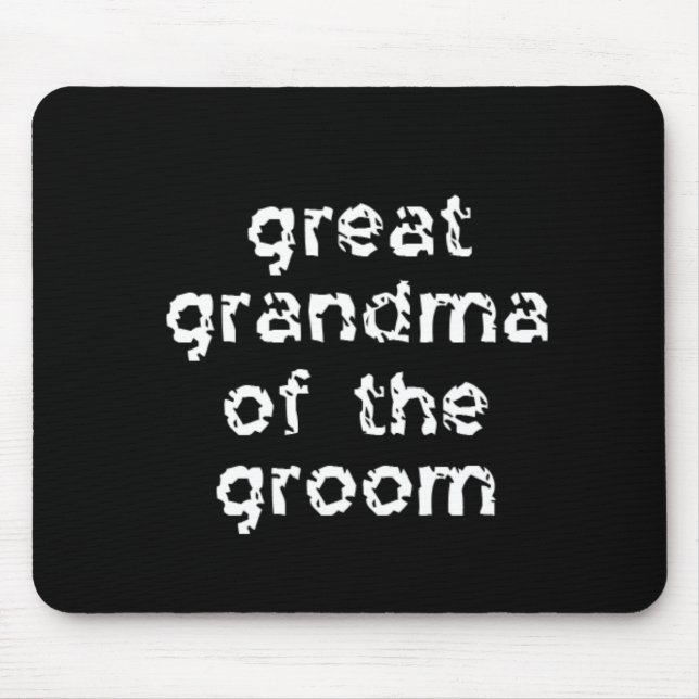 Große Oma des Grooms Mousepad (Vorne)