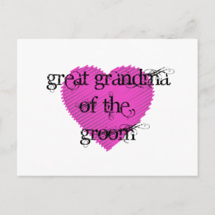 Große Oma des Grooms Postkarte