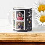 Große Oma Großkinder 4 FotoCollage Kaffeetasse<br><div class="desc">Personalisierte Foto Tasse mit Vorlage für 8 Fotos. Schenkt der Urgroßmutter ein besonderes Geschenk mit Fotos und der Botschaft ihrer Enkel.</div>