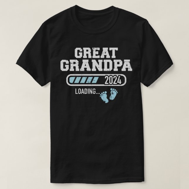 Große Oma-Ladung 2024 Schwangerschaftsankündigung T-Shirt (Design vorne)