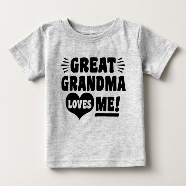 Große Oma-Lieben Baby T-shirt (Vorderseite)