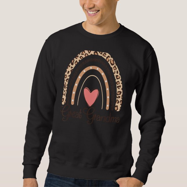 Große Oma Life Boho Rainbow Große Oma Sweatshirt (Vorderseite)