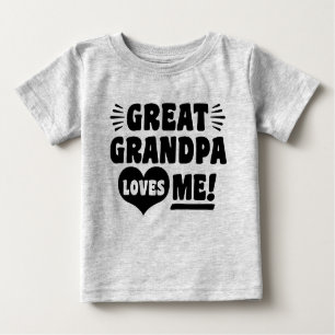 Große Opa-Lieben Baby T-shirt