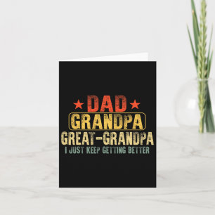 Große Opa zum Vatertag Vater Papa Grandpa Karte