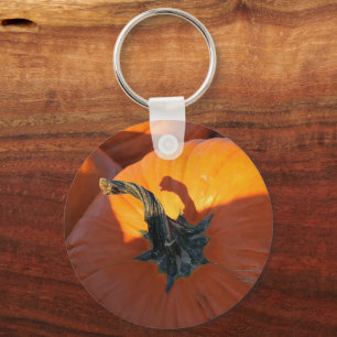 Große Orange Kürbis Schlüsselanhänger