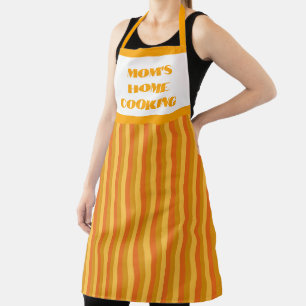Große Orange Strip Mama Zuhause Cooking Schürze