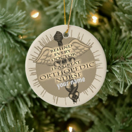 Große orthopädische Krankenschwester Keramik Ornament