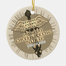 Große orthopädische Krankenschwester Keramik Ornament