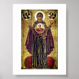 Große Panagia aus Jaroslawl Poster