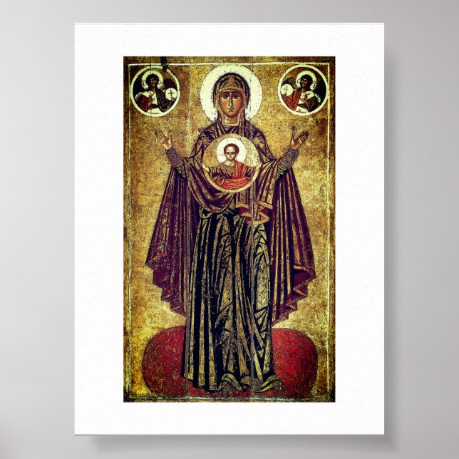 Große Panagia aus Jaroslawl Poster (Vorne)
