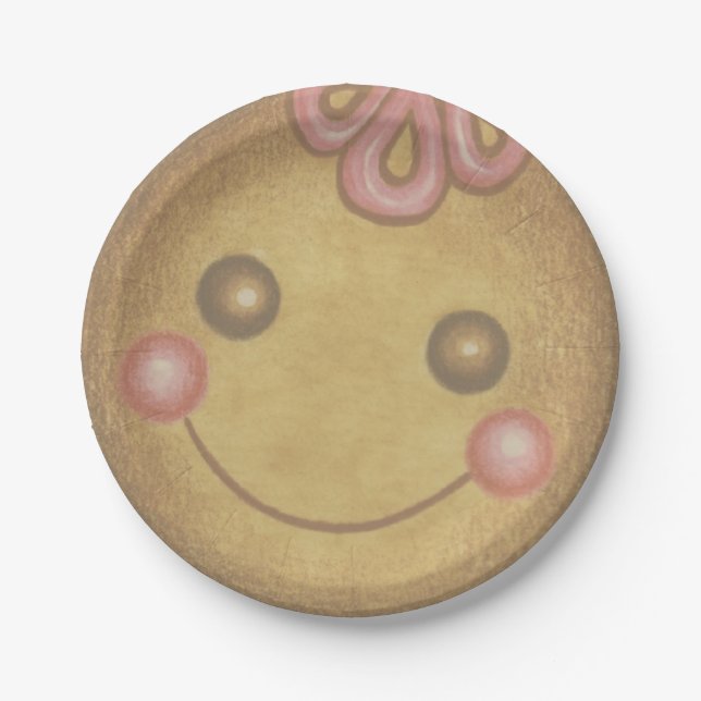 Große Papierplatten mit Lebkuchen-Motiv  Pappteller (Vorderseite)