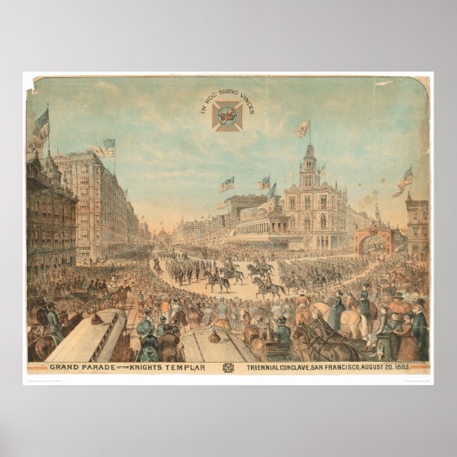 Große Parade der Tempelritter (1294A) Poster (Vorne)