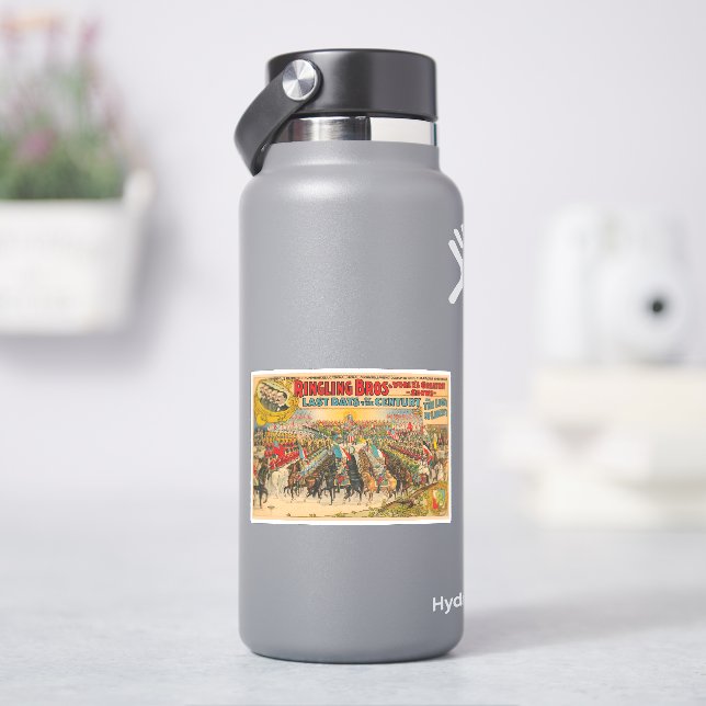 Große Parade mit Männern in Uniform auf Pferd Aufkleber (HydroFlask)