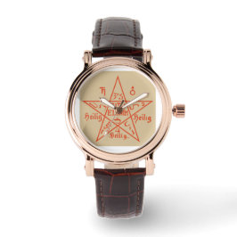 Große Pentagramm von Moses Siegel Frauenschau Armbanduhr