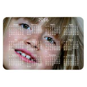 Große Personalisierte Kalender 2016 Flexibler Magn Magnet
