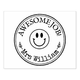 Große Personalisierte Lehrerin Phantastische Arbei Gummistempel