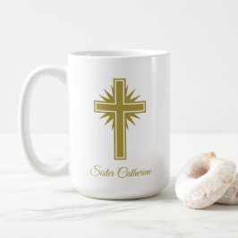 Große personalisierte religiöse Tasse für Lehrer