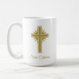 Große personalisierte religiöse Tasse für Lehrer