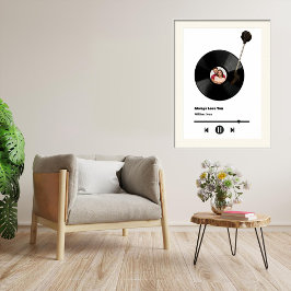 Große Personalisierte Vinyl Liebe Poster