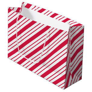 Große Pfefferminz-gestreifte Geschenktüte