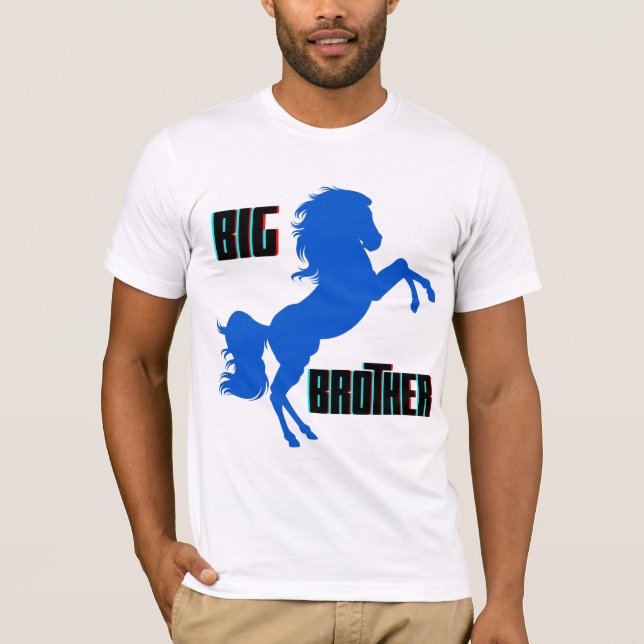 Große Pferderaufzucht T-Shirt (Vorderseite)