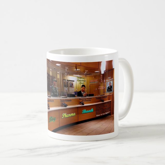 Große Pharma-Bank Kaffeetasse (VorderseiteRechts)
