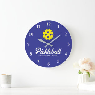 Große Pickleball-Sportwanduhr mit individuellem Te Wanduhr