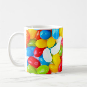 Große Pile von Candy Jelly Beans Kaffeetasse