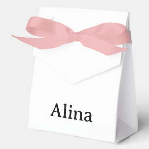 Große Plane mit rosa Band 4" x 2" x 5"  Geschenkschachtel