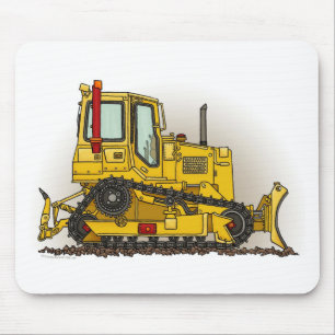 Große Planierraupen-Bulldozer-Mausunterlage Mousepad