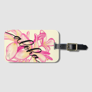 Große Plumeria Aloha Hawaii Gepäckanhänger