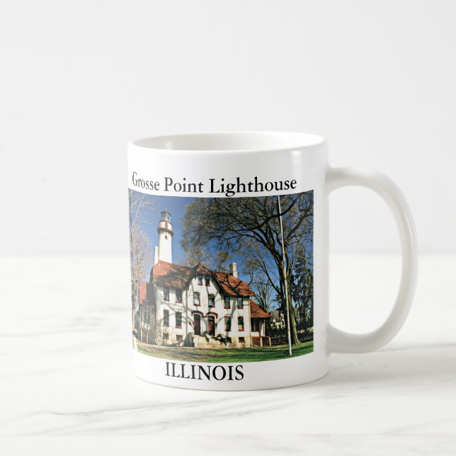 Grosse Point Leuchtturm, Illinois Tasse (Rechts)