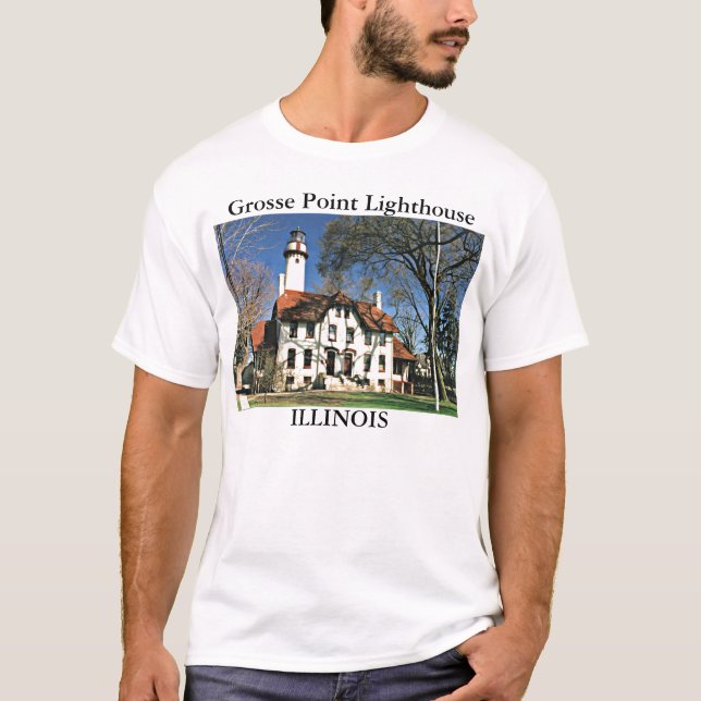 Grosse Point Lighthouse, IllinoisT-Shirt T-Shirt (Vorderseite)