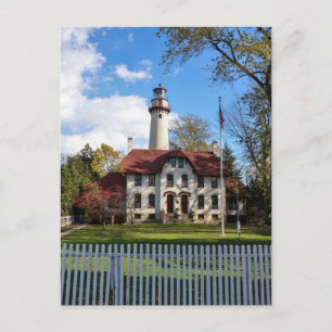 Grosse Point Lighthouse in Evanston, IL Postkarte