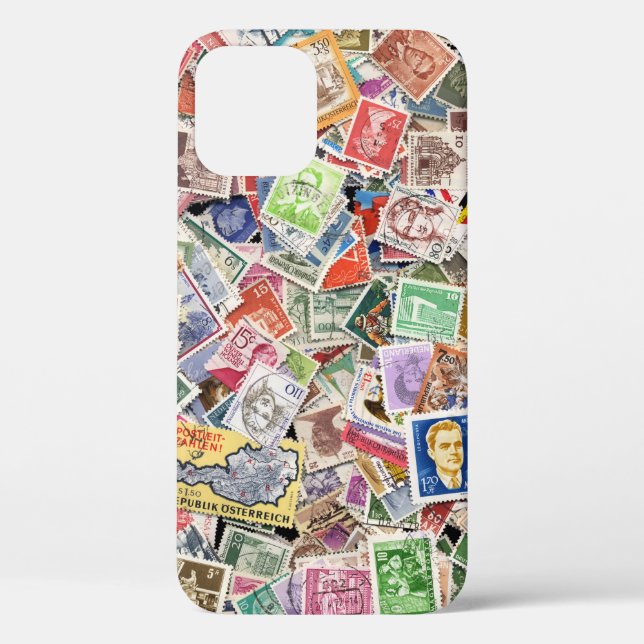 Große Porto-Briefmarke Case-Mate iPhone Gehäuse Hülle (Rückseite)