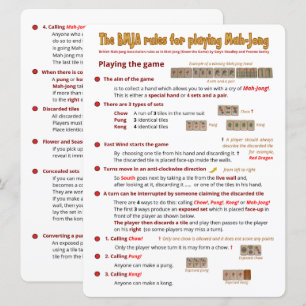 Große Print BMJA Regeln Karte - Spiel (1)