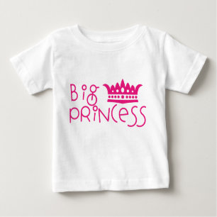 Große Prinzessin mit Kronen-große Schwester-Shirt Baby T-shirt