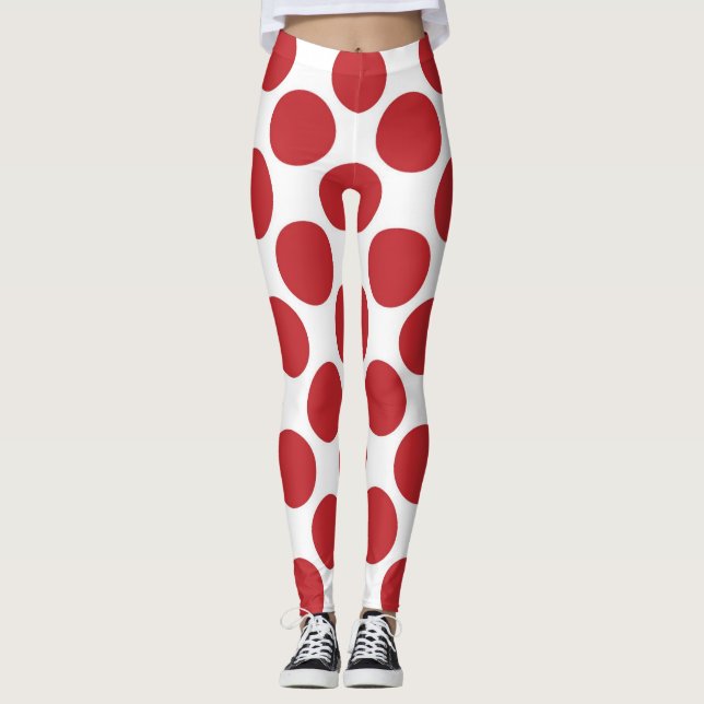 Große Punkte Leggings (Vorderseite)