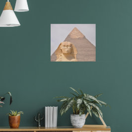 Große Pyramide von Giza Ägypten Sphinx Monument Wü Poster